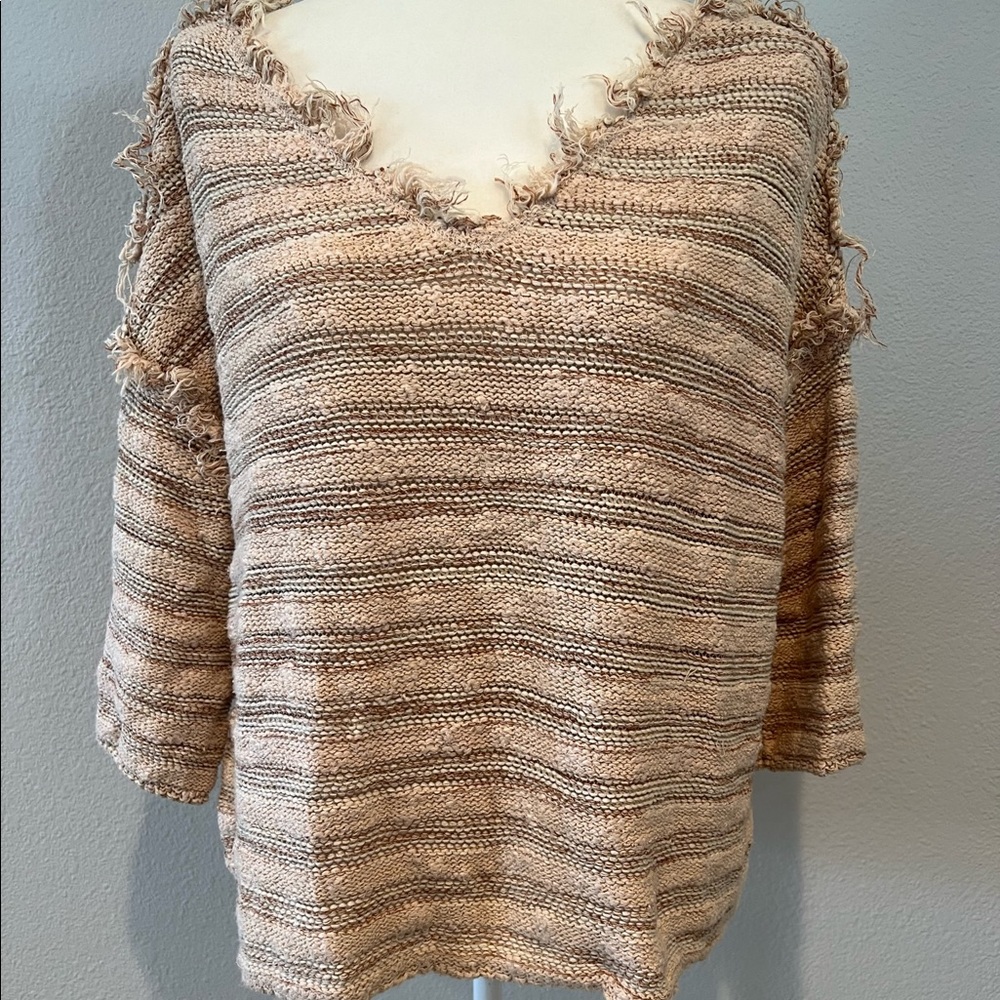Free People Bohemian Cream Sweater